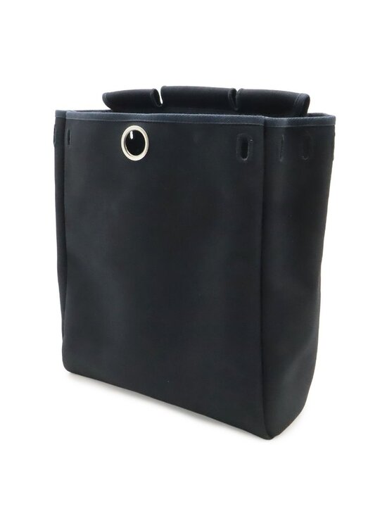 Hermes Herbag a Dos PM Backpack 2-Way Handbag Toile Officier Leather Black main image 6